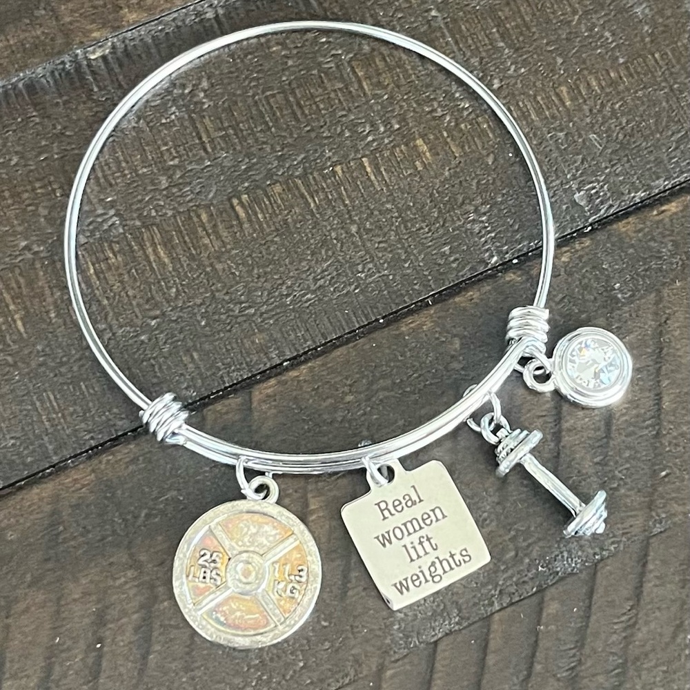 Gym / Fitness lover bracelet! Sterling silver